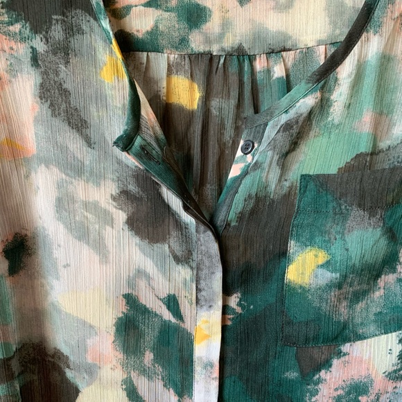 Merona long sleeve blouse. Sheer. Size L. - Picture 4 of 7